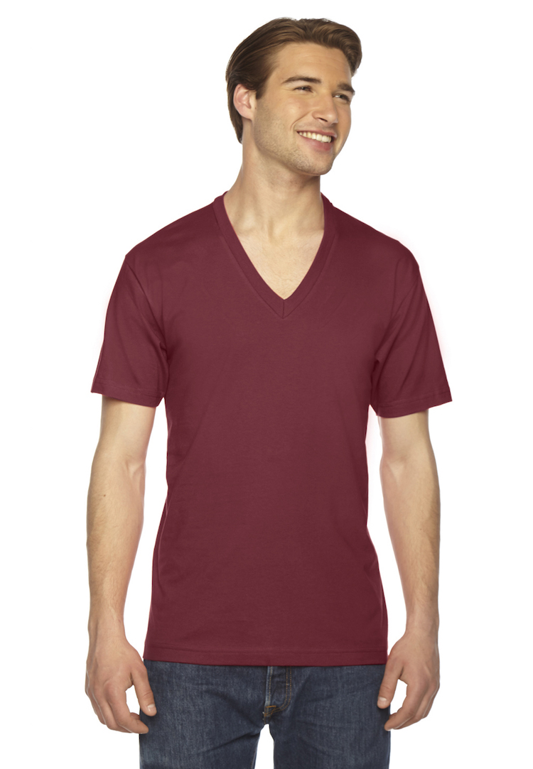 2 Pack Next Level Apparel 6440 Mens Premium Fitted Sueded V-Neck Tee 
